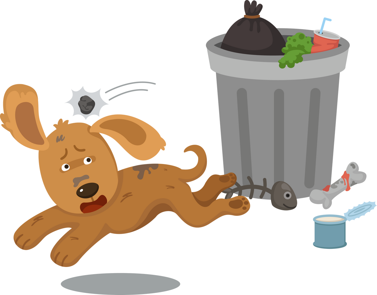 Stray dog or abandoned dog